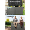 Gardeon 680L Outdoor Storage Box – Lockable Black