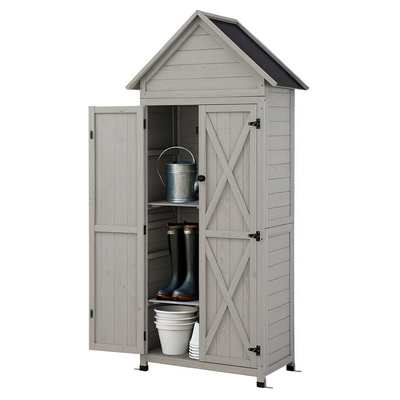 Gardeon Outdoor Storage Cabinet – Grey
