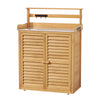 Gardeon Garden Storage Cabinet with Potting Bench & Shelves