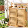 Gardeon Garden Storage Cabinet with Potting Bench & Shelves