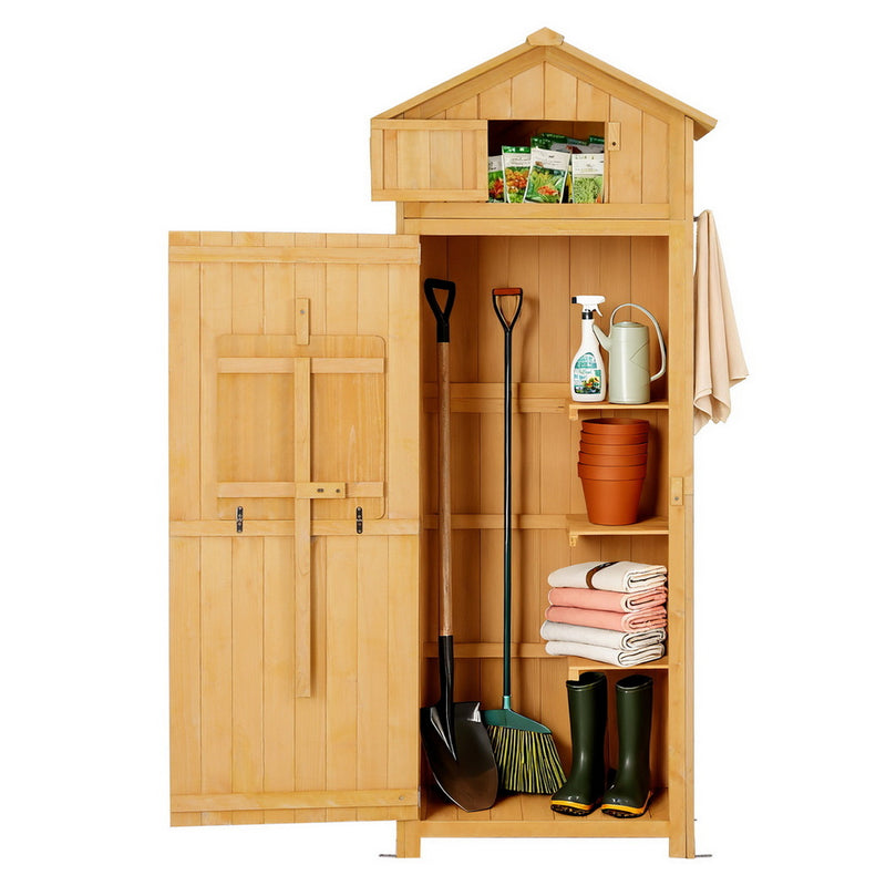 Gardeon Outdoor Storage Cabinet with Folding Table