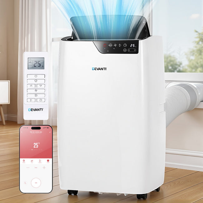 Devanti 12000BTU Portable Air Conditioner, Dehumidifier & Fan