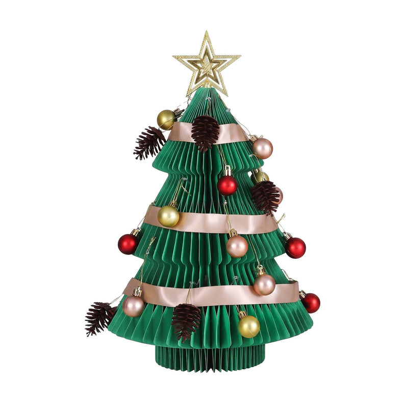 47cm Green Honeycomb Tabletop Christmas Tree