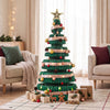 111cm Green Pre-Lit Honeycomb Paper Christmas Tree