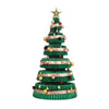 111cm Green Pre-Lit Honeycomb Paper Christmas Tree
