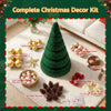 111cm Green Pre-Lit Honeycomb Paper Christmas Tree