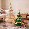 Pre-Lit Paper Christmas Tree Duo – 62cm & 114cm
