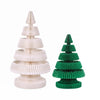 Pre-Lit Paper Christmas Tree Duo – 62cm & 114cm