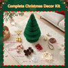Pre-Lit Paper Christmas Tree Duo – 62cm & 114cm