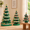 Green Honeycomb Christmas Trees – Set of 3