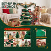 Green Honeycomb Christmas Trees – Set of 3