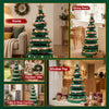 Green Honeycomb Christmas Trees – Set of 3