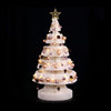 114cm White Pre-Lit Honeycomb Paper Christmas Tree