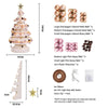 114cm White Pre-Lit Honeycomb Paper Christmas Tree