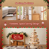 114cm White Pre-Lit Honeycomb Paper Christmas Tree