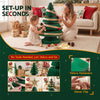62cm Green Pre-Lit Honeycomb Paper Christmas Tree
