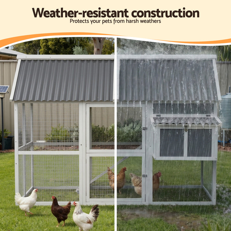 i.Pet Outdoor Chicken Coop & Rabbit Hutch with Run