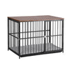 i.Pet XL Wooden Dog Crate Furniture 107cm Black