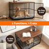 i.Pet XL Wooden Dog Crate Furniture 107cm Black