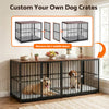 i.Pet Large Wooden Dog Crate Furniture 93cm Black