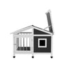 i.Pet Large Wooden Dog Kennel House – Indoor & Outdoor Pet Cabin