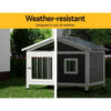 i.Pet Large Wooden Dog Kennel House – Indoor & Outdoor Pet Cabin