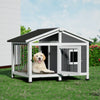 i.Pet Large Wooden Dog Kennel House – Indoor & Outdoor Pet Cabin