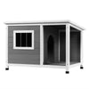 i.Pet Large Wooden Dog Kennel House – Log Style