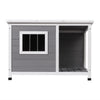 i.Pet Large Wooden Dog Kennel House – Log Style