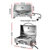 Grillz Portable 2-Burner Gas BBQ Grill