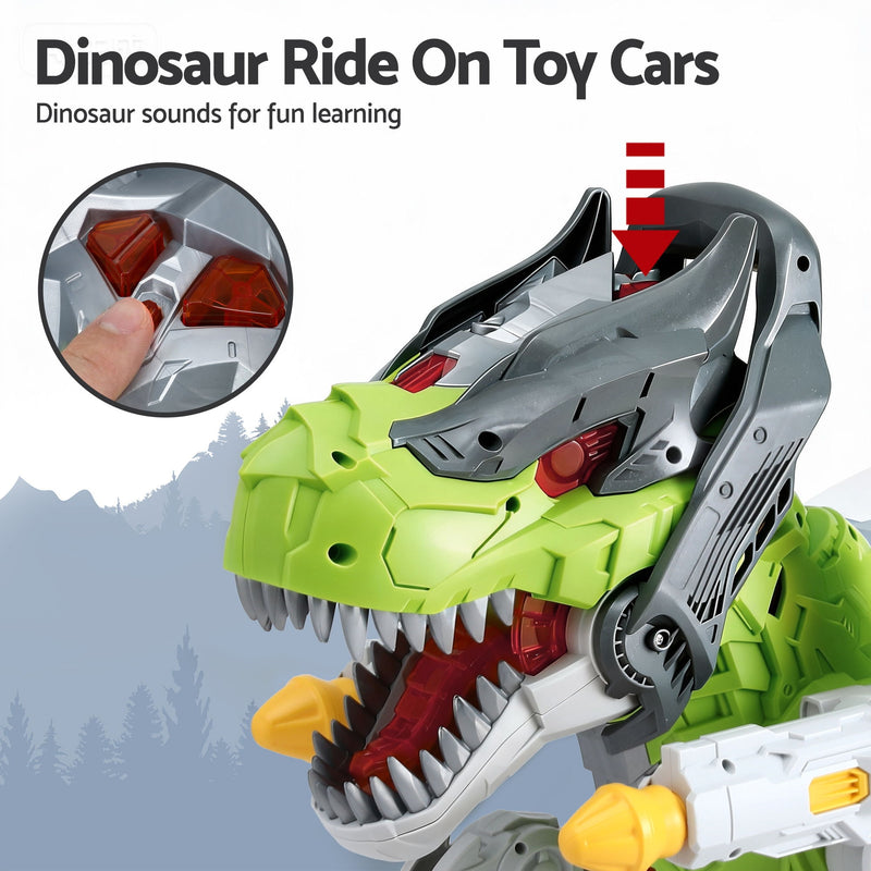 Keezi Dinosaur Ride-On Push Car with Spray Function