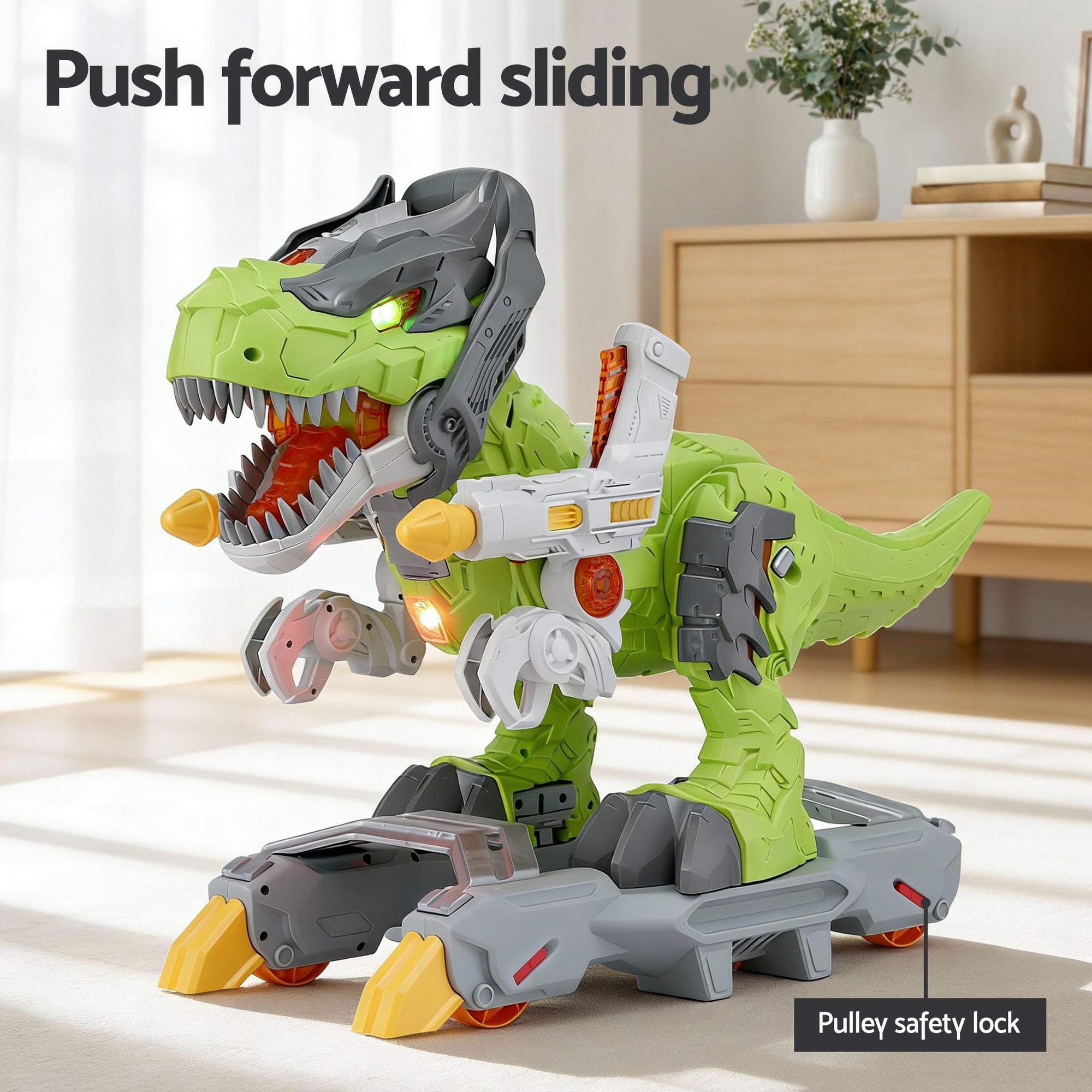 Keezi Dinosaur Ride-On Push Car with Spray Function