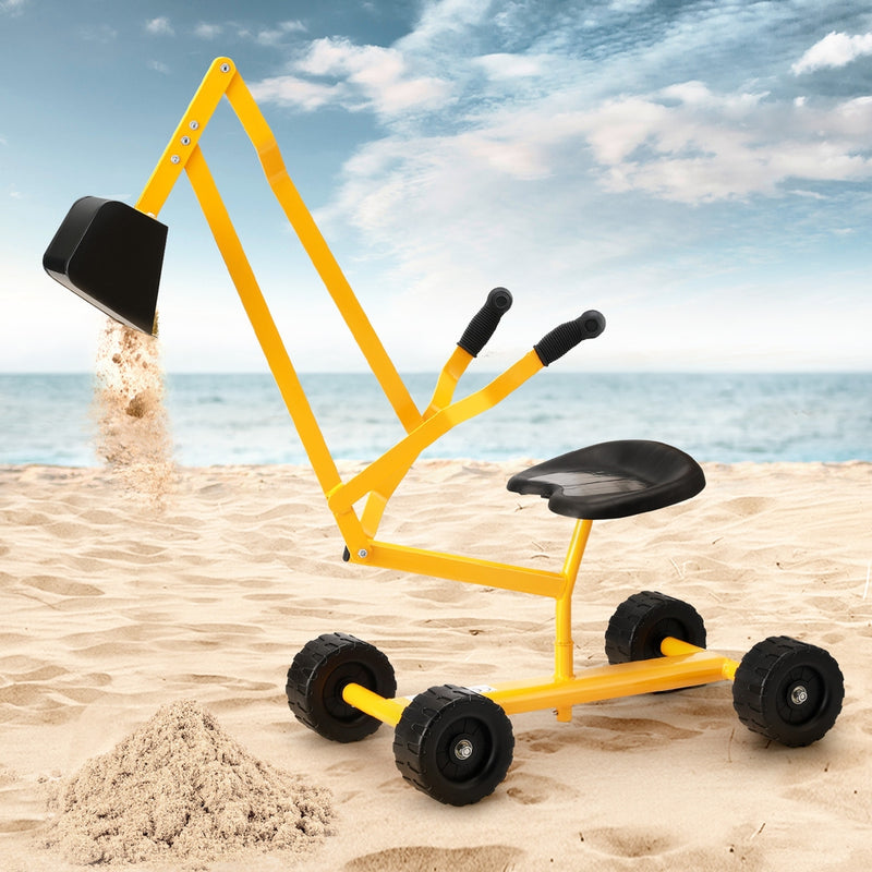 Keezi Kids Ride-On Digger Bulldozer – Yellow