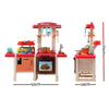Keezi Kids Kitchen Play Set with Sound, Steam & Light Effects