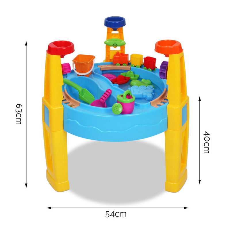 Keezi Kids Sand & Water Play Table with Umbrella