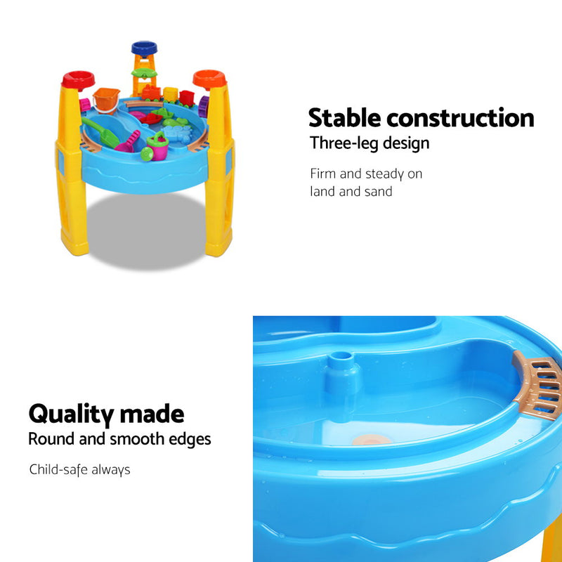 Keezi Kids Sand & Water Play Table with Umbrella