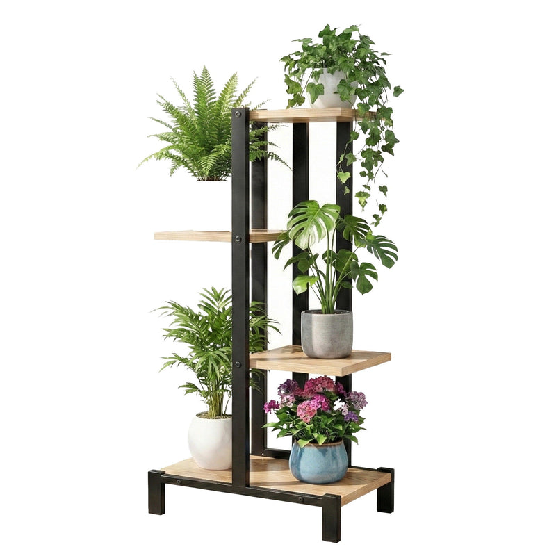 Artiss 4-Tier Metal Plant Stand – Indoor/Outdoor