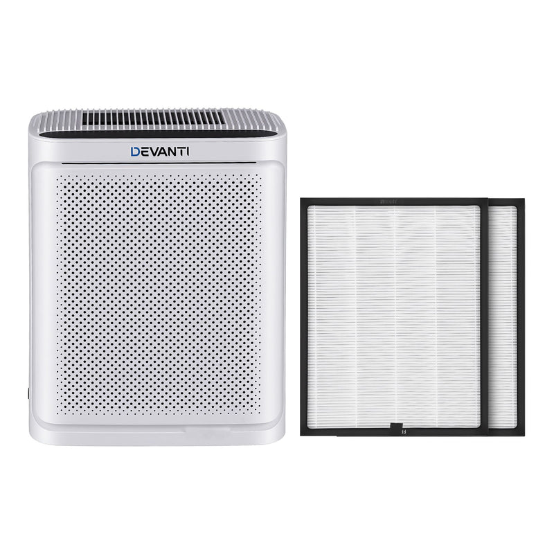 Devanti Air Purifier H12 HEPA PM2.5 Display + Spare Filter