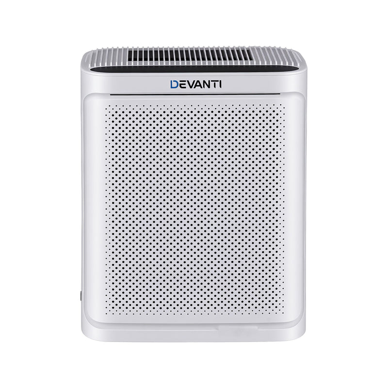 Devanti Air Purifier HEPA Air Cleaner Digital Display White