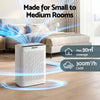 Devanti Air Purifier HEPA Air Cleaner Digital Display White