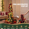 160cm Pre-Decorated Pop-Up Christmas Tree