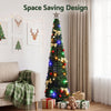 155cm Pre-Decorated Pop-Up Christmas Tree with Multicolour LEDs