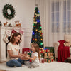 155cm Pre-Decorated Pop-Up Christmas Tree with Multicolour LEDs