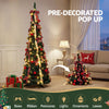 197cm Pre-Decorated Pop-Up Christmas Tree