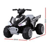Rigo Kids 12V Electric Ride-On ATV Quad – Black