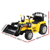 Rigo Kids Electric Ride-On Bulldozer – Digger Loader with Remote (6V, Yellow)