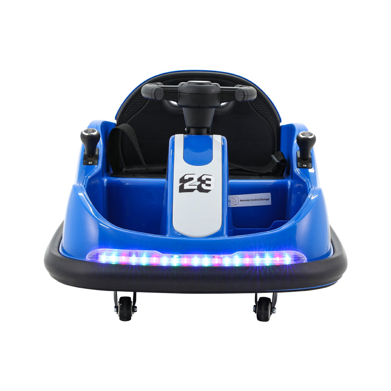 Rigo Kids 6V Electric Bumper Car with Remote – Blue