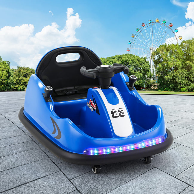 Rigo Kids 6V Electric Bumper Car with Remote – Blue
