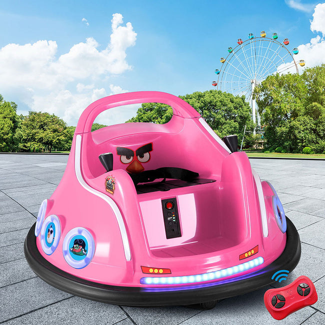 Pink Angry Birds Ride-On Bumper Cars