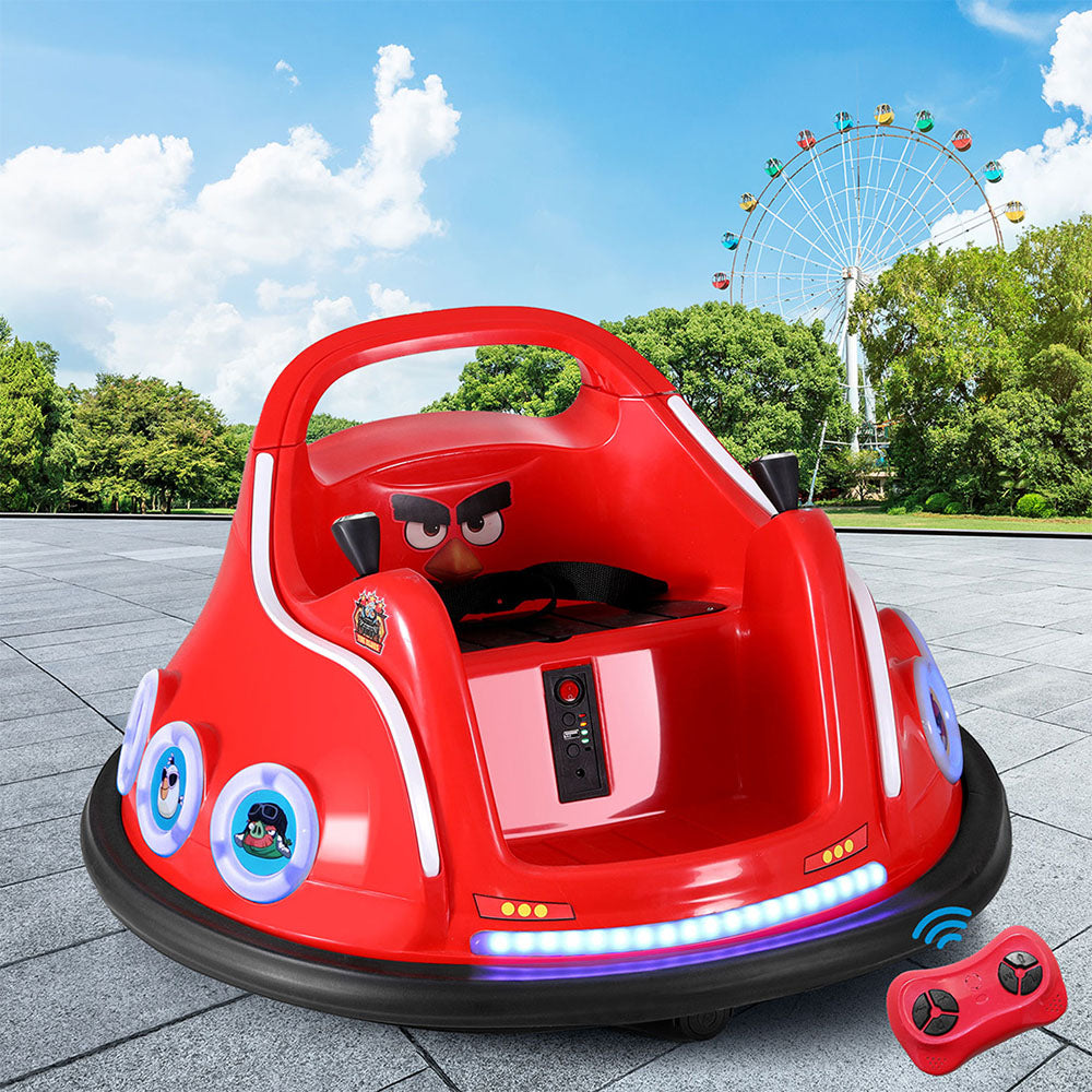 Red Angry Birds Ride-On Bumper Cars